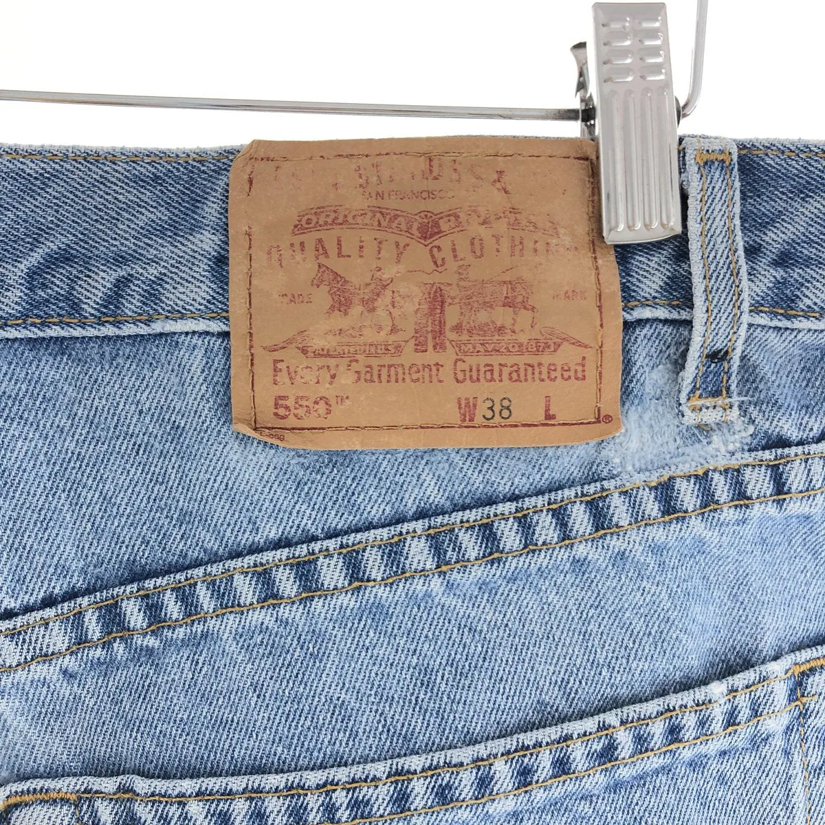 00'S Levi's 550 Relaxed Fit Denim Shorts, Men's, W37 / eaa382284