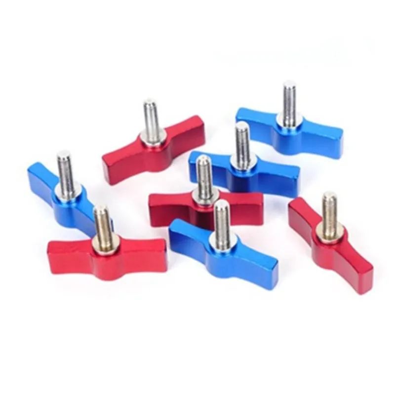 10pcs T-Shaped Multi-Directional Screw | With M6 Aluminum Alloy Handle | Blue