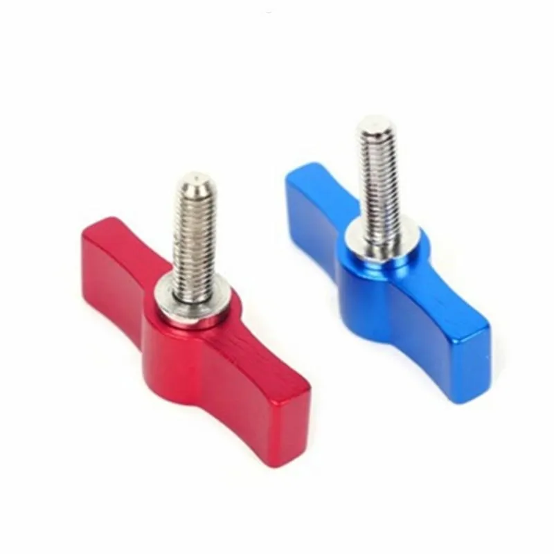10pcs T-Shaped Multi-Directional Screw | With M6 Aluminum Alloy Handle | Blue