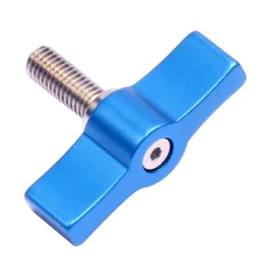 10pcs T-Shaped Multi-Directional Screw | With M6 Aluminum Alloy Handle | Blue