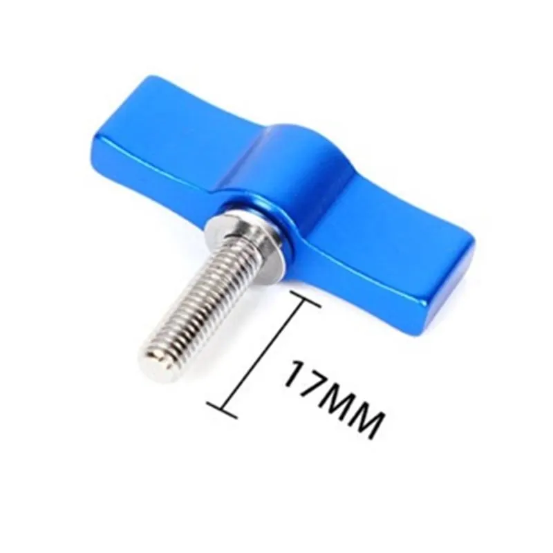 10pcs T-Shaped Multi-Directional Screw | With M6 Aluminum Alloy Handle | Blue