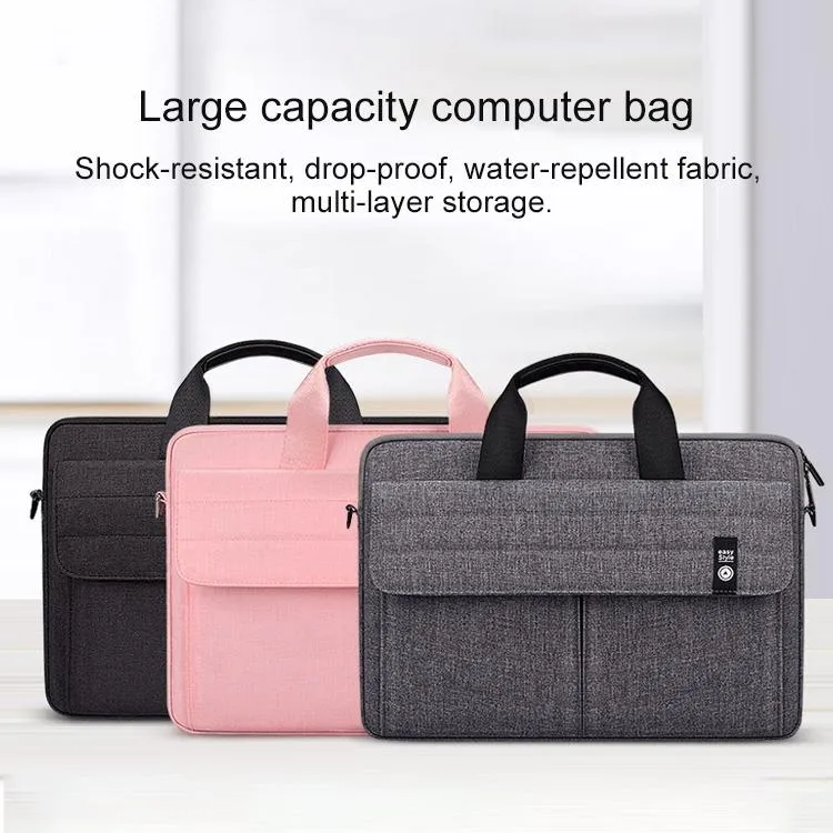 15.6 Inch Laptop Handheld Briefcase Storage Bag | No Shoulder Strap | Grey