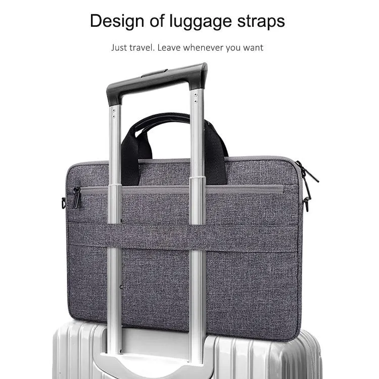 15.6 Inch Laptop Handheld Briefcase Storage Bag | No Shoulder Strap | Grey
