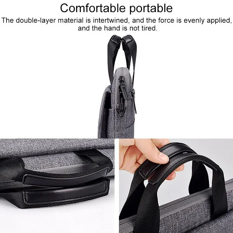 15.6 Inch Laptop Handheld Briefcase Storage Bag | No Shoulder Strap | Grey