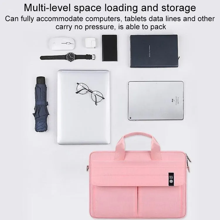 15.6 Inch Laptop Handheld Briefcase Storage Bag | No Shoulder Strap | Grey