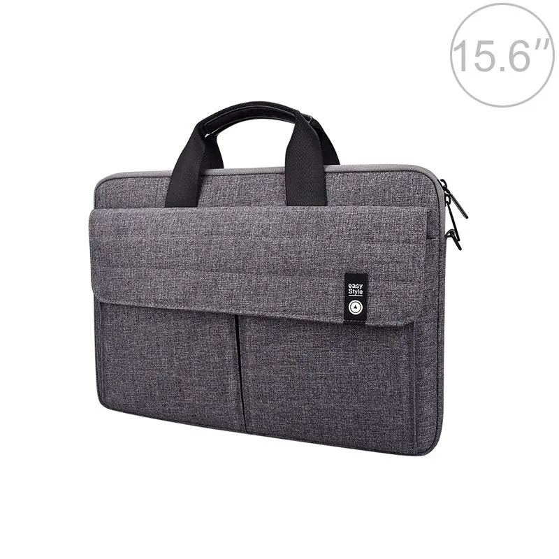 15.6 Inch Laptop Handheld Briefcase Storage Bag | No Shoulder Strap | Grey