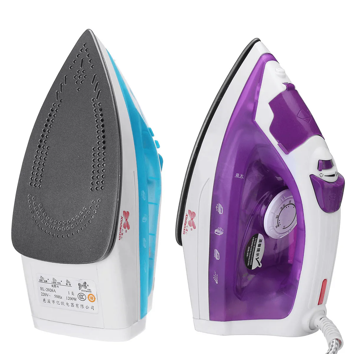 1600W 220V Handheld Portable Steam Iron Electric Garment Cleaner 5-Speed Temperature Adjustment