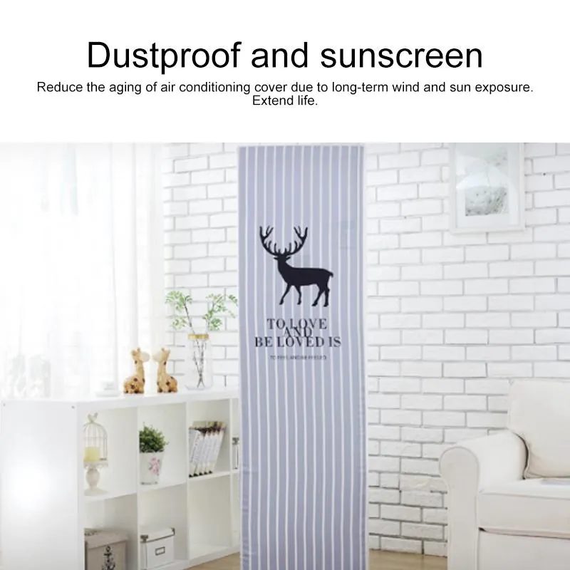 180x55x35cm Sailboat Fabric Dust Cover | For Vertical Cabinet Air Conditioning
