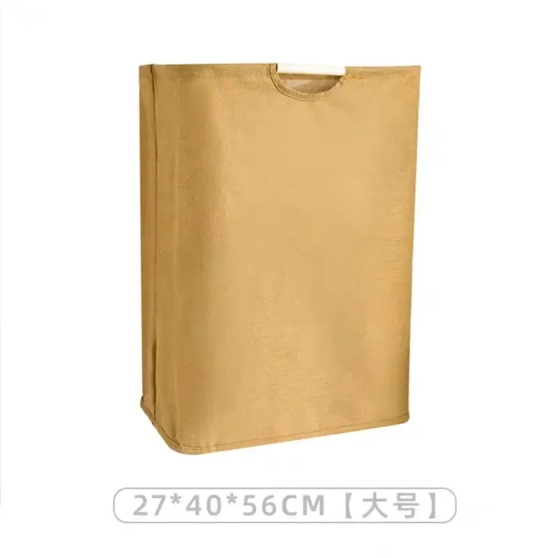 1PC Capacity Storage Laundry Basket | Portable Fabric Dirty Clothes Hamper | Waterproof Cotton Linen Household Organizer