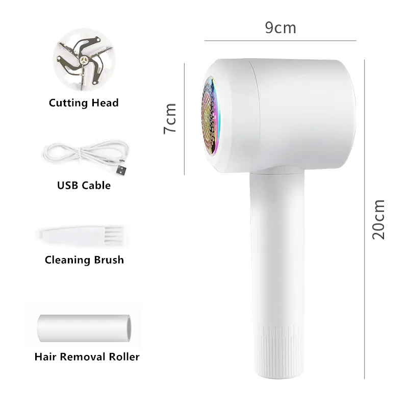 2 in 1 Portable Electric Lint Remover Hair Removal Roller USB Charging High-Speed Clothes Fabric Shaver Hairball Trimmer