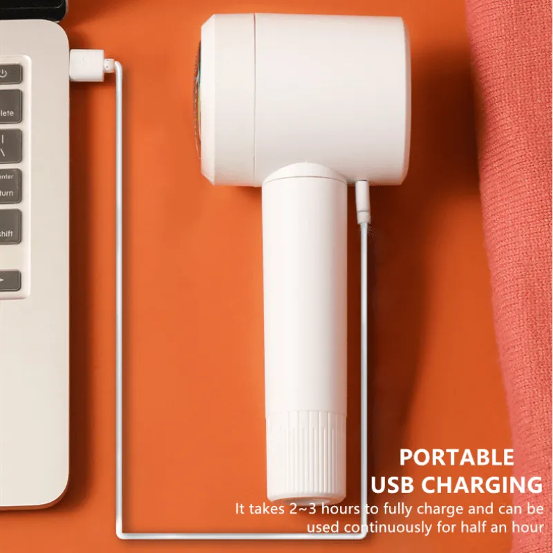 2 in 1 Portable Electric Lint Remover Hair Removal Roller USB Charging High-Speed Clothes Fabric Shaver Hairball Trimmer