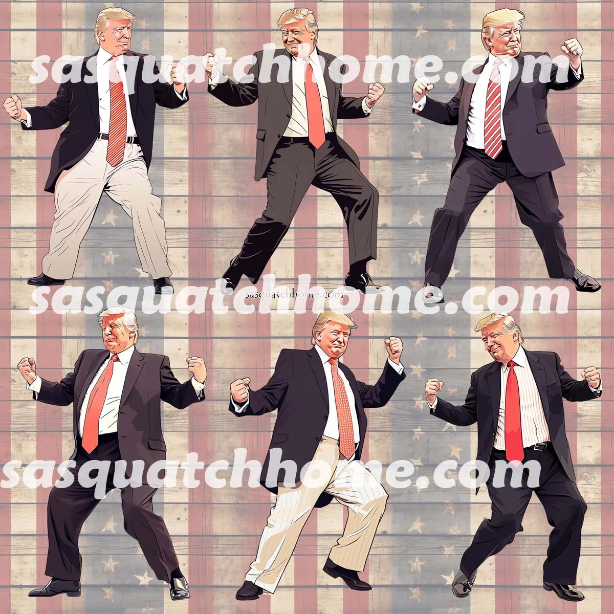 20 Donald Trump Designs - Bathroom Accessories Set 6 pcs