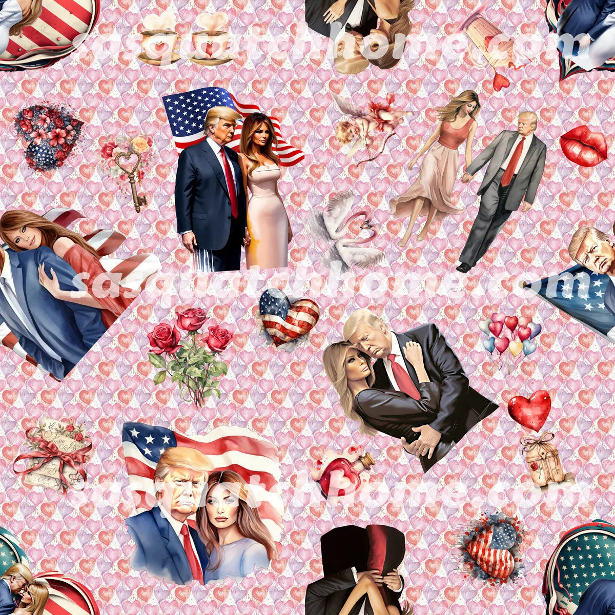 20 Donald Trump Designs - Bathroom Accessories Set 6 pcs