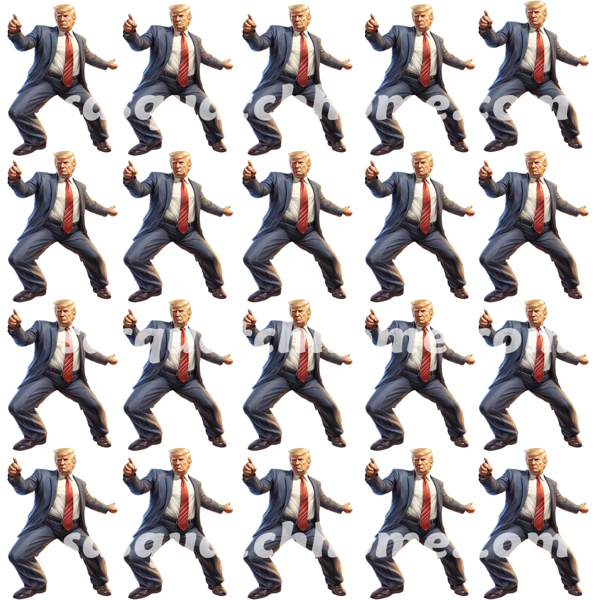 20 Donald Trump Designs - Bathroom Accessories Set 6 pcs