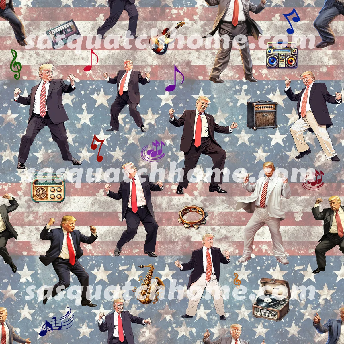 20 Donald Trump Designs - Bathroom Accessories Set 6 pcs