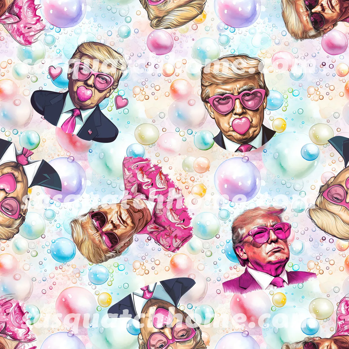 20 Donald Trump Designs - Bathroom Accessories Set 6 pcs