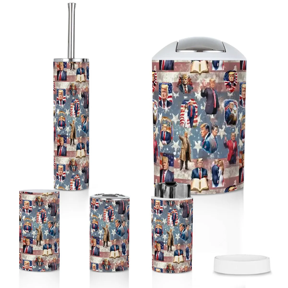 20 Donald Trump Designs - Bathroom Accessories Set 6 pcs
