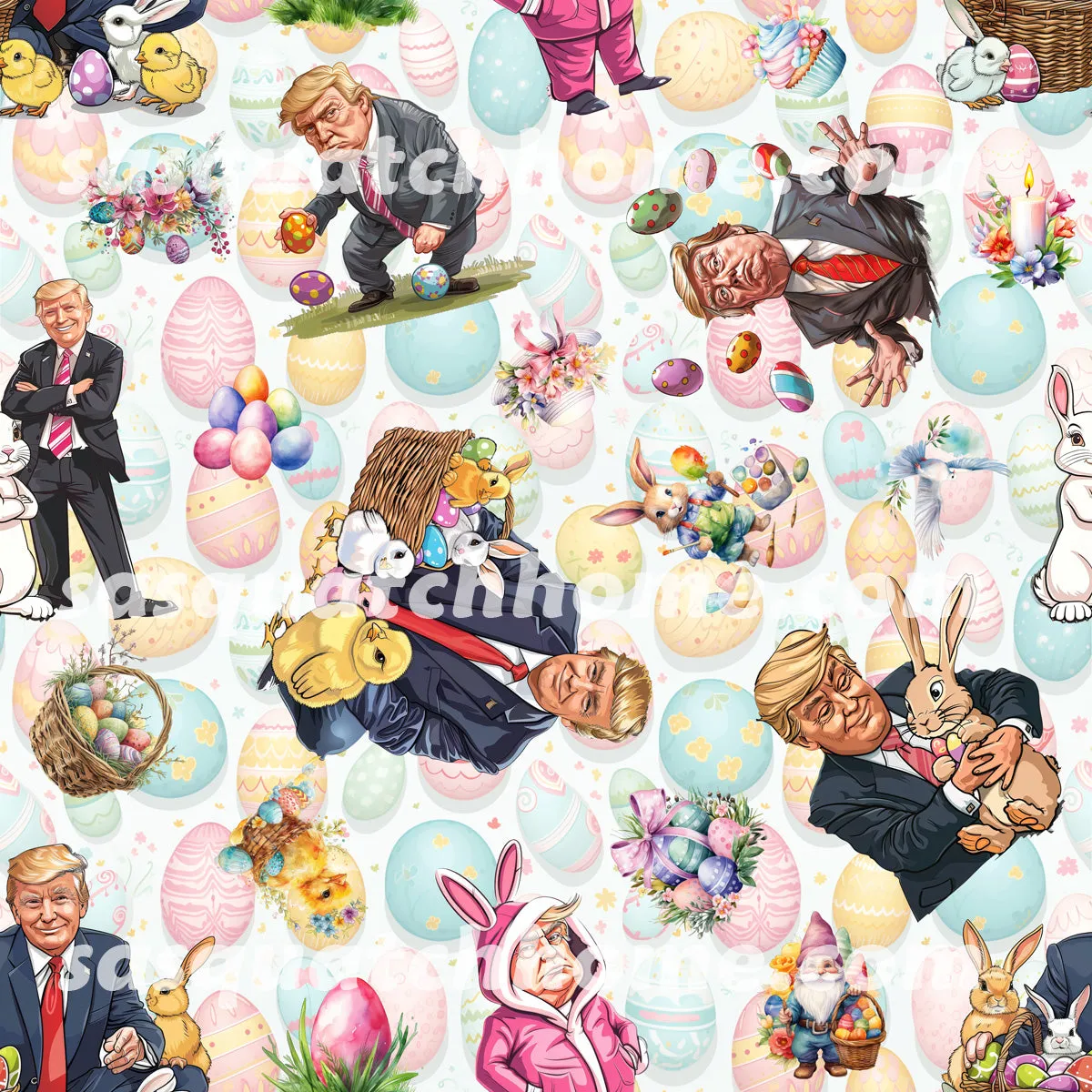 20 Donald Trump Designs - Bathroom Accessories Set 6 pcs
