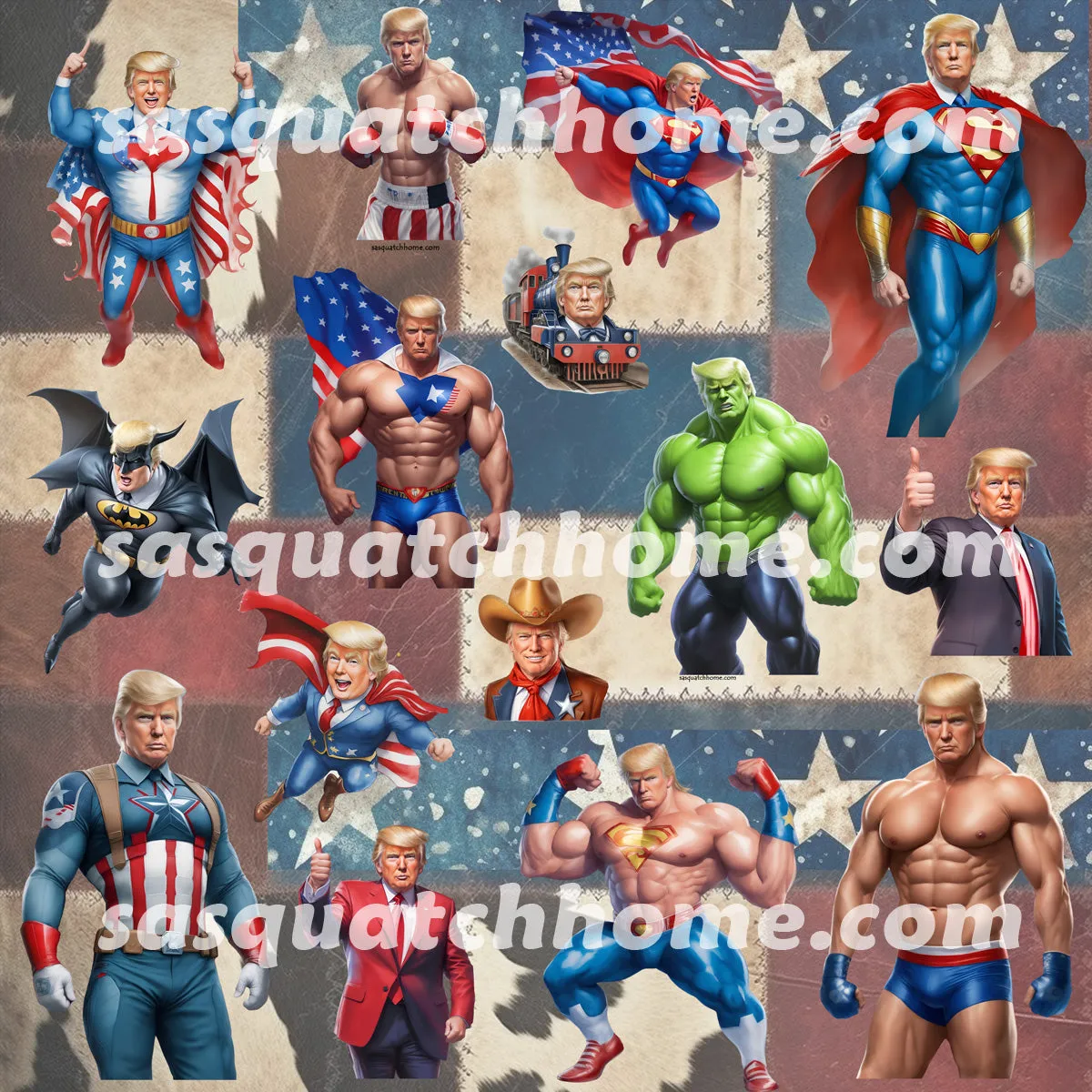 20 Donald Trump Designs - Bathroom Accessories Set 6 pcs