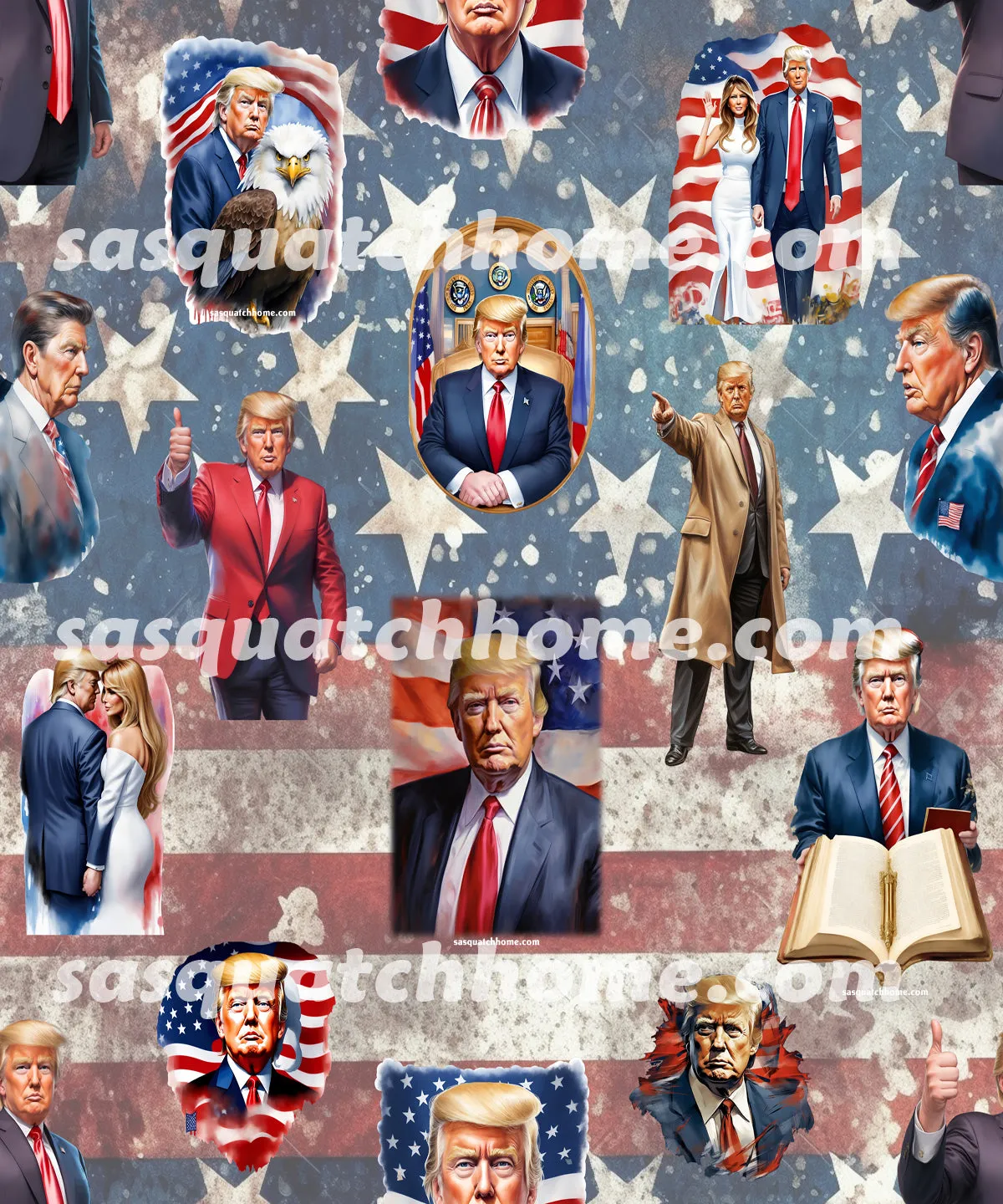 20 Donald Trump Designs - Bathroom Accessories Set 6 pcs
