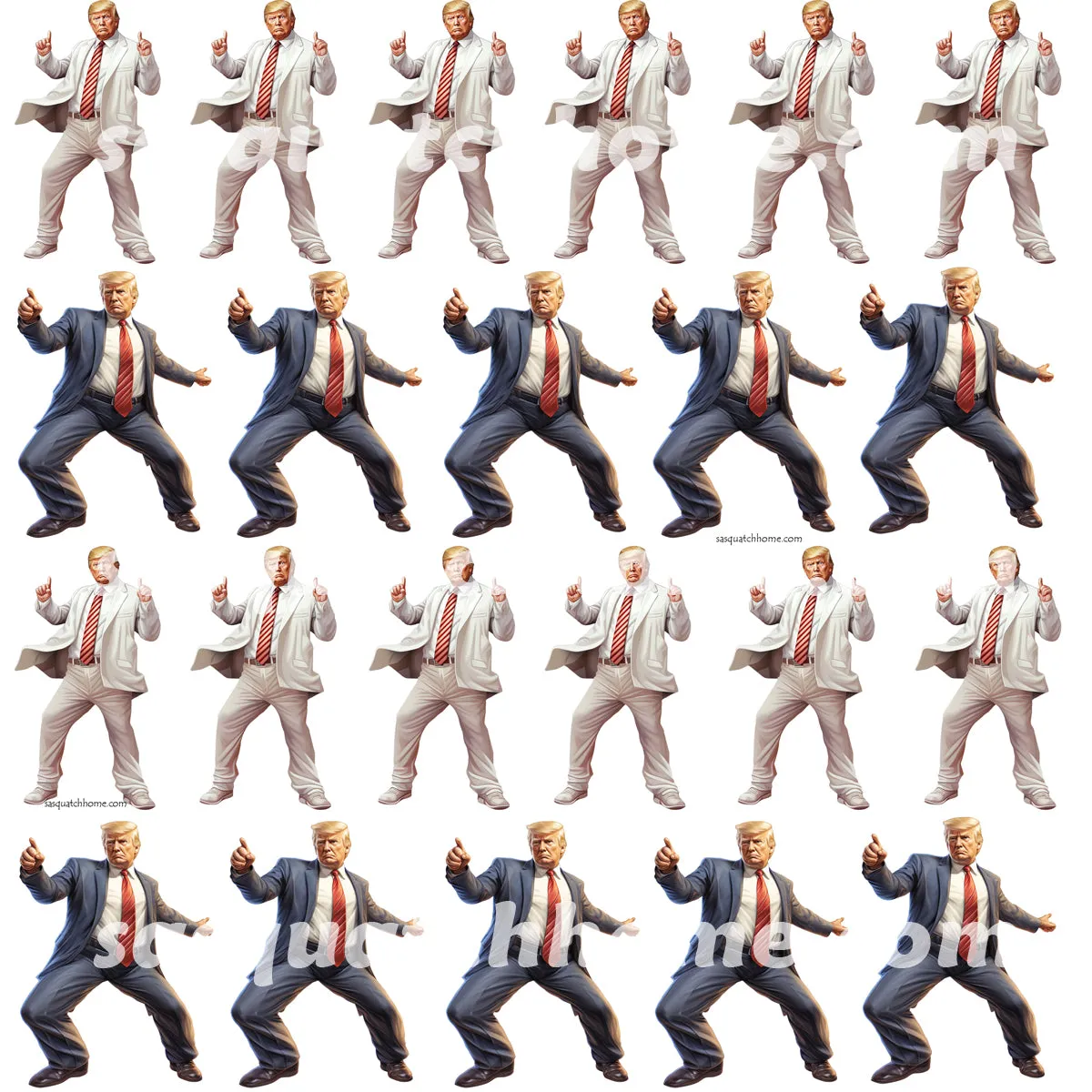 20 Donald Trump Designs - Bathroom Accessories Set 6 pcs