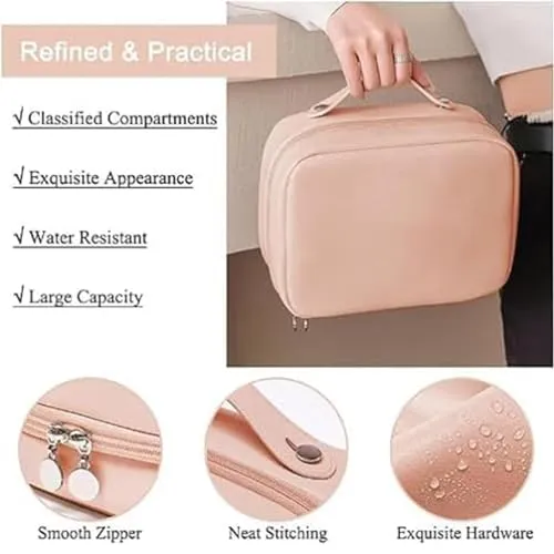 2024 New Consulbefor Bag - Toiletry Cosmetics Bag Consulbefor, Multi-Compartment Toiletry Cosmetics Bag - Consulbefor, Pu Leather Portable Storage Bag, PU Leather Large Capacity & Portable (A)