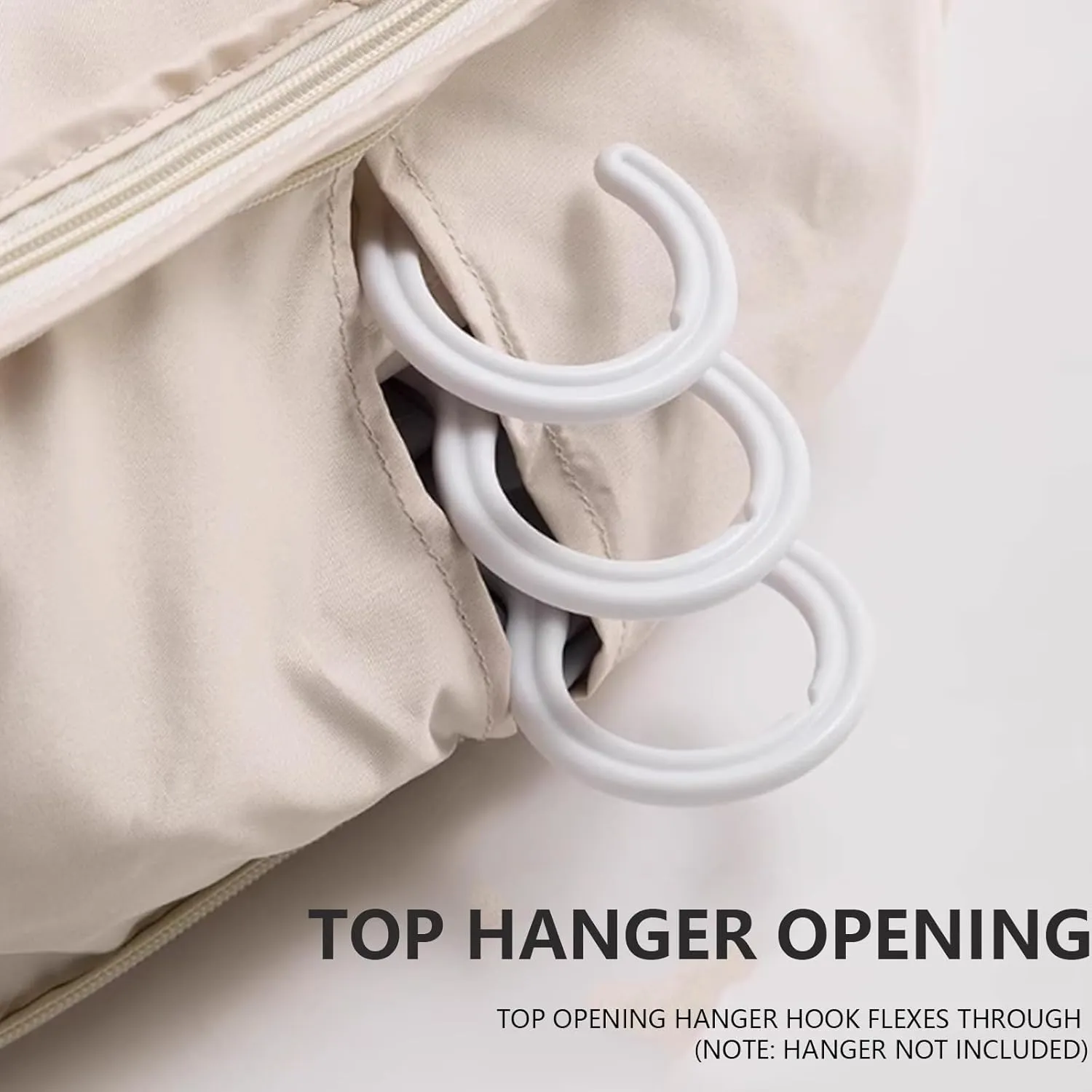 2025 Waterproof Hanging Garment Bag with Self-Compression Zipper  Space-Saving Closet Organizer for Travel, StorageDust-Proof & Moisture-Resistant Cover for Coats, Suits & Down Jackets (Beige, S)