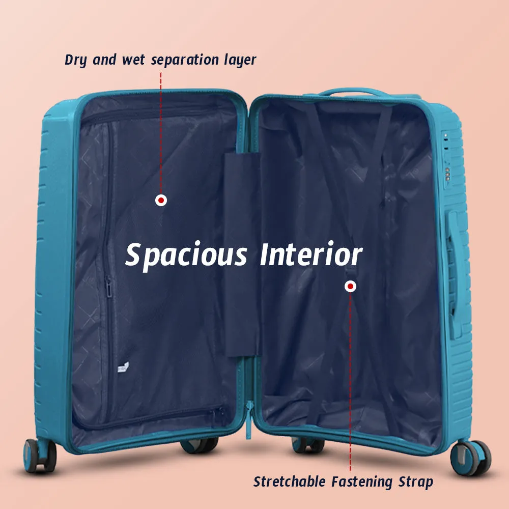 28" Miami PP Unbreakable Luggage Bag with Double Spinner Wheels | Lightweight Hard Case Trolley