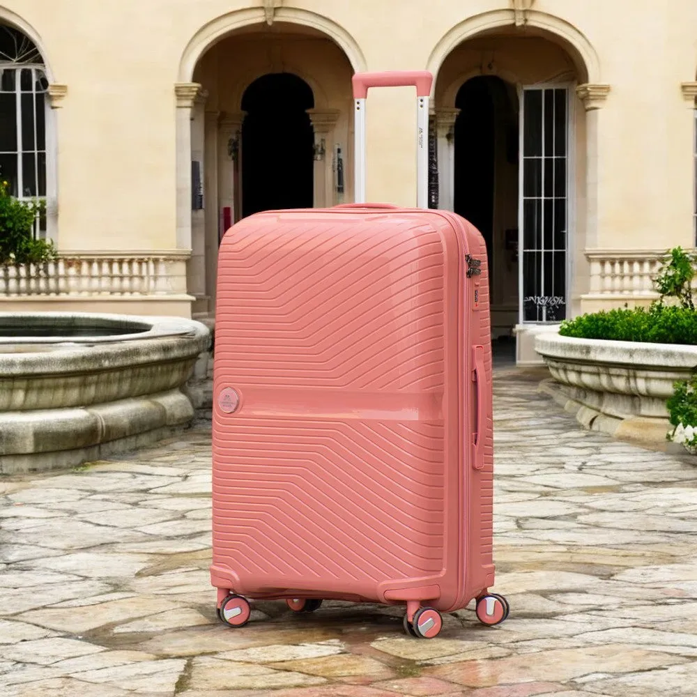 28" Miami PP Unbreakable Luggage Bag with Double Spinner Wheels | Lightweight Hard Case Trolley