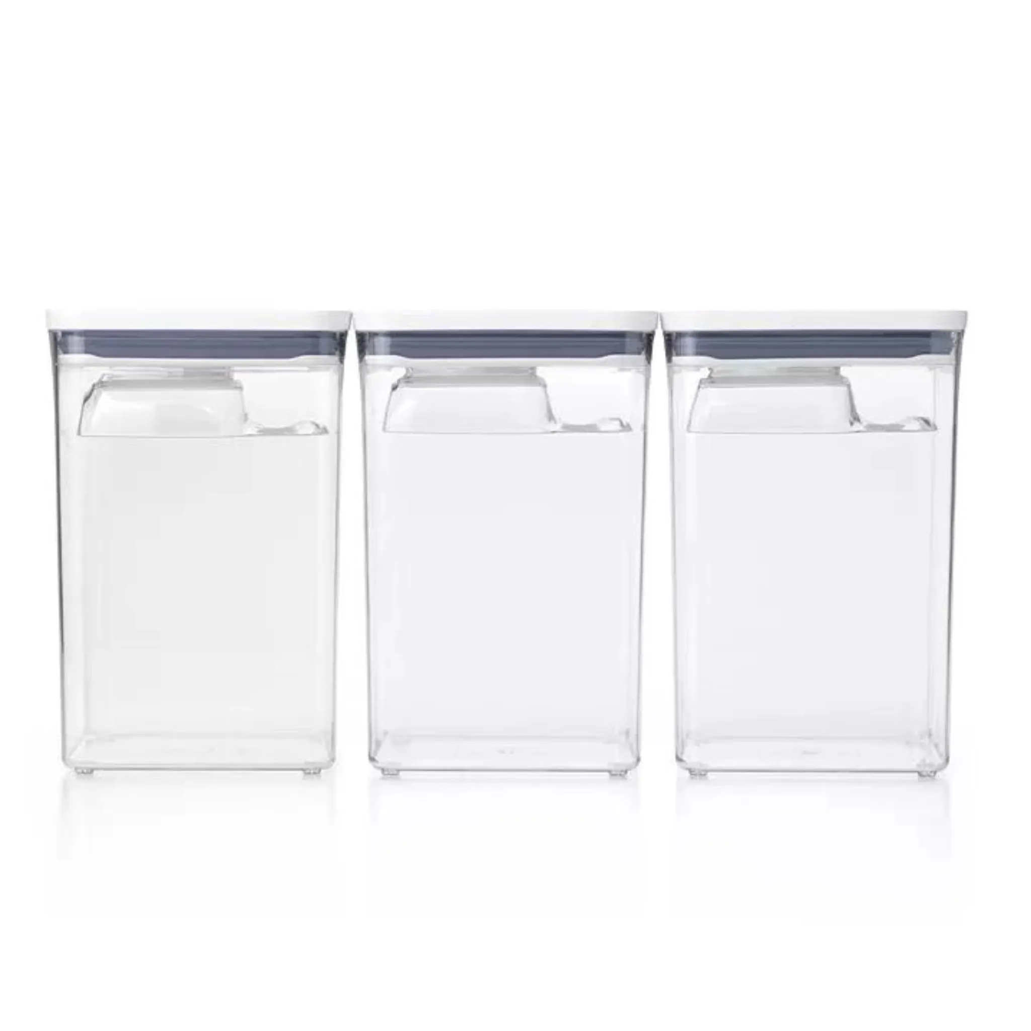 3 Large OXO Pop Canisters Set with Scoops