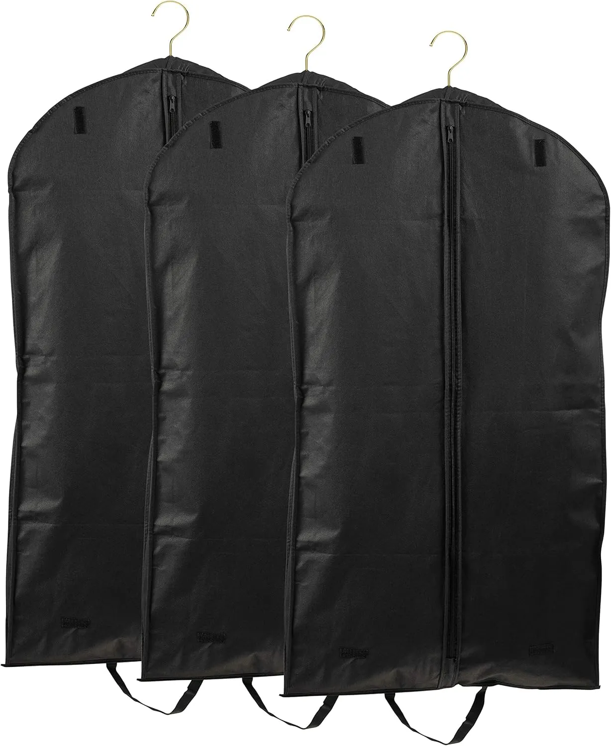 3-Pack Garment Bags for Travel & Hanging Clothes - Suit Covers Garment Bag for Men & Women Dress Bag - Closet Storage Suit Bag, Dress Bags, Coat Storage - Zipper Closure (45 Inches)