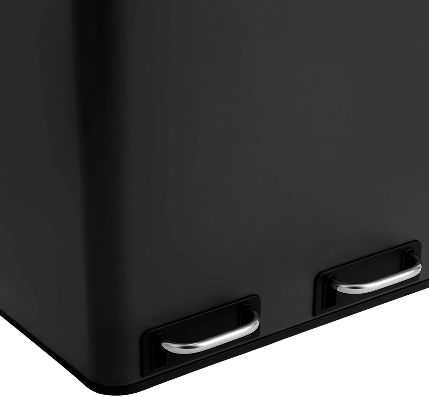 3x18L Kitchen Recycling Bins | Black
