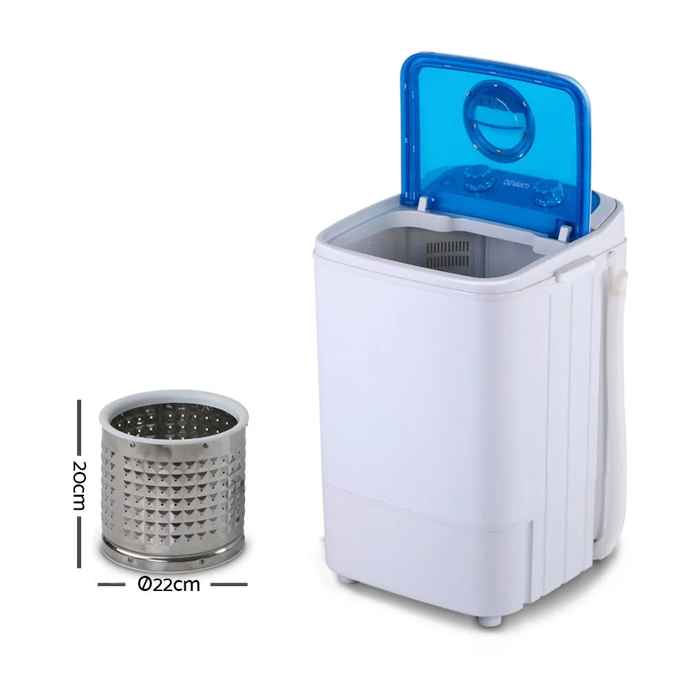 4.6KG Portable Washing Machine with Spin Dryer - Devanti