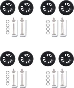 4set 50mm X15Mm Luggage Wheels Replacement Wear PU Caster Suitcase Replacement Wheels