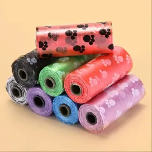 50 100 Rolls Dog Poop Bag Degradable Plastic Poop Bags for Dog Cat Toilet Clean Up Outdoor Waste Garbage Cleaning Bag