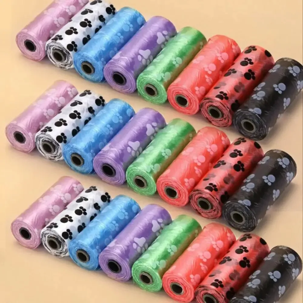 50 100 Rolls Dog Poop Bag Degradable Plastic Poop Bags for Dog Cat Toilet Clean Up Outdoor Waste Garbage Cleaning Bag