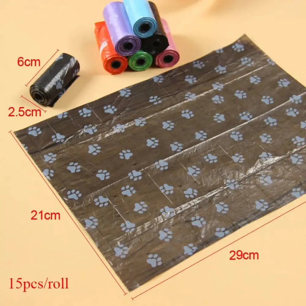 50 100 Rolls Dog Poop Bag Degradable Plastic Poop Bags for Dog Cat Toilet Clean Up Outdoor Waste Garbage Cleaning Bag