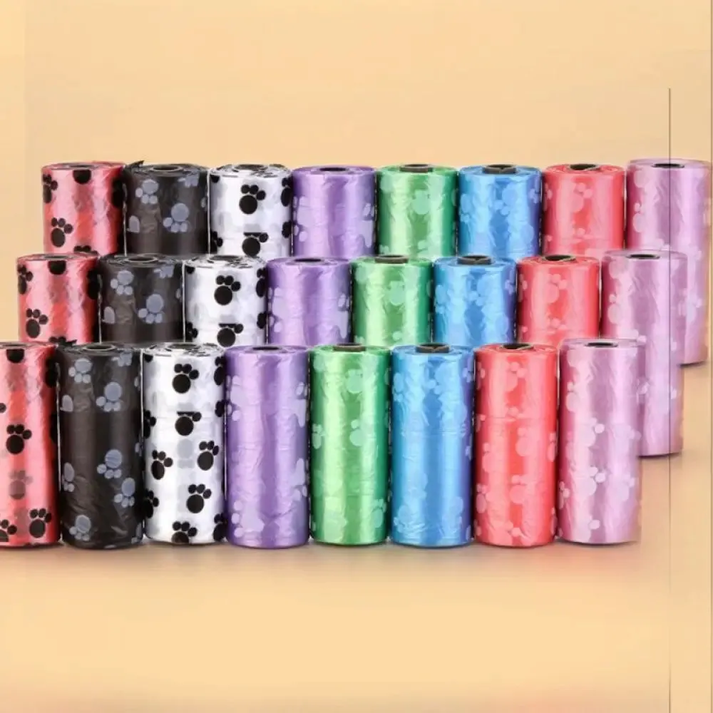 50 100 Rolls Dog Poop Bag Degradable Plastic Poop Bags for Dog Cat Toilet Clean Up Outdoor Waste Garbage Cleaning Bag