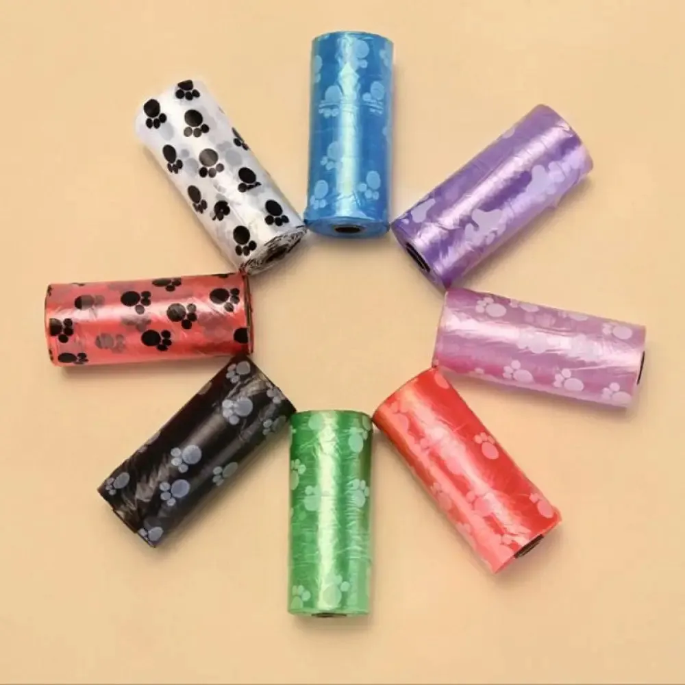 50 100 Rolls Dog Poop Bag Degradable Plastic Poop Bags for Dog Cat Toilet Clean Up Outdoor Waste Garbage Cleaning Bag