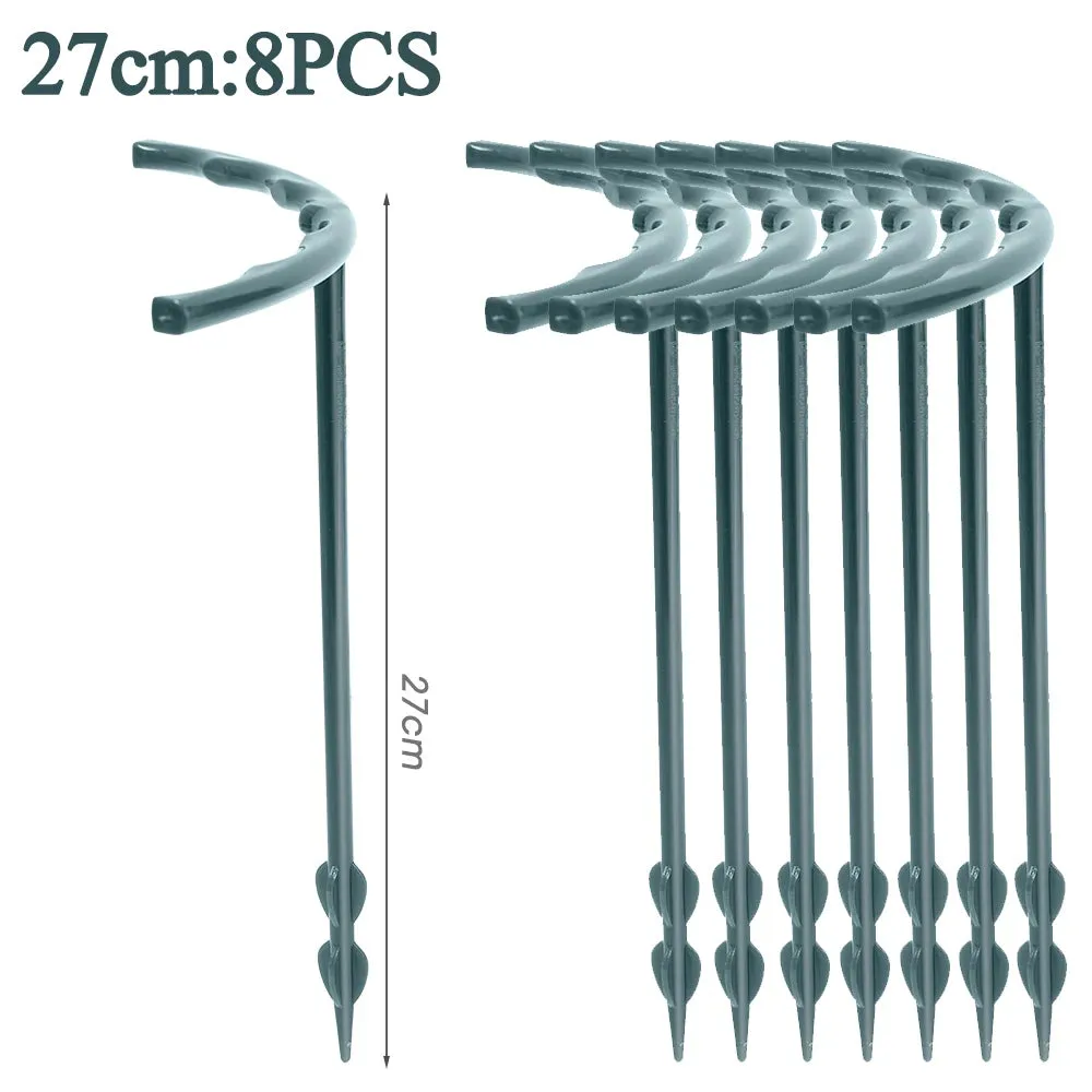 8/4/2Pcs Plastic Plant Support Pile Frame Greenhouse Arrangement Semicircle Fixed Rod