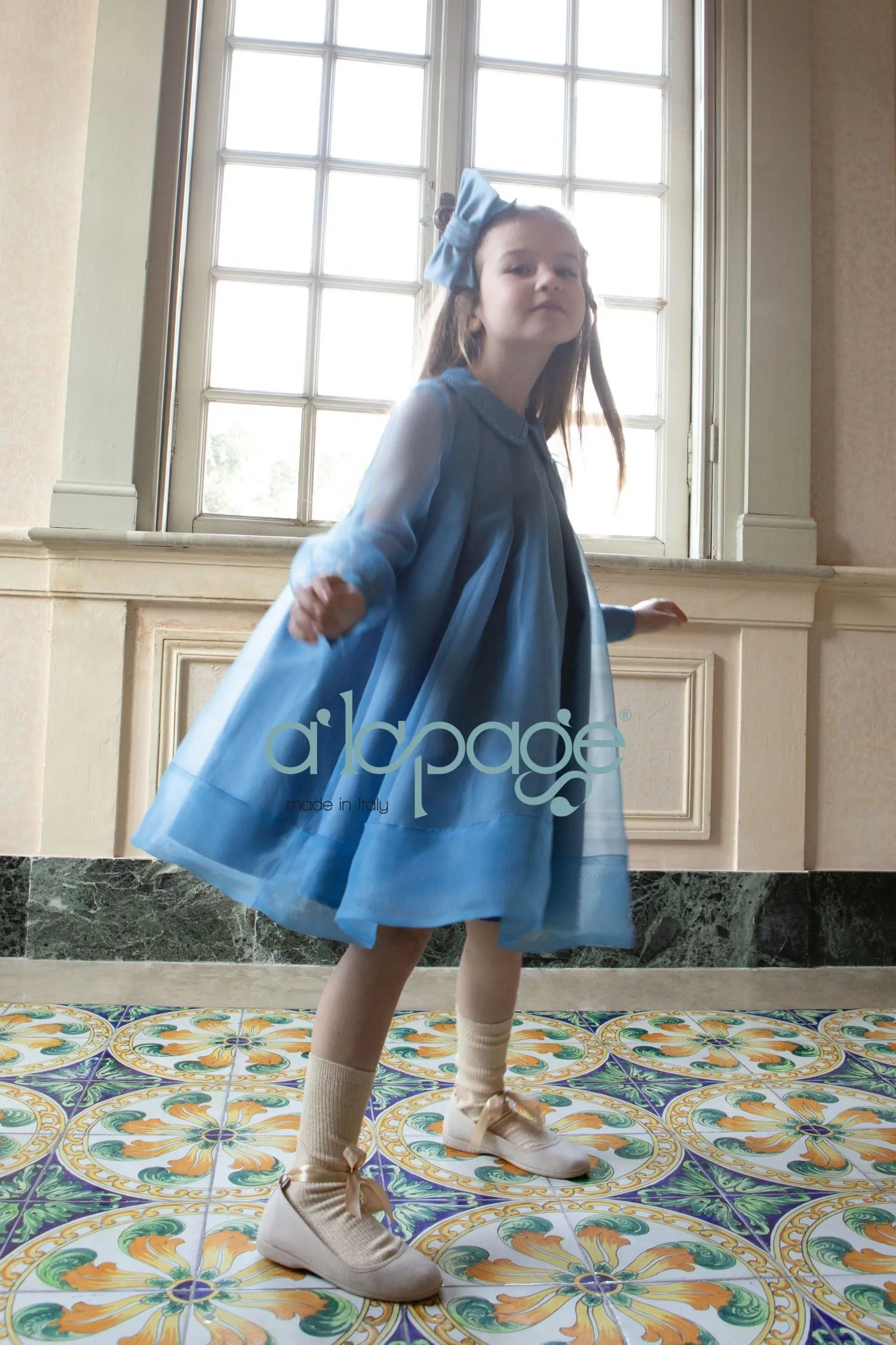 ALAPAGE GLISS RHINESTONE ORGANZA DRESS