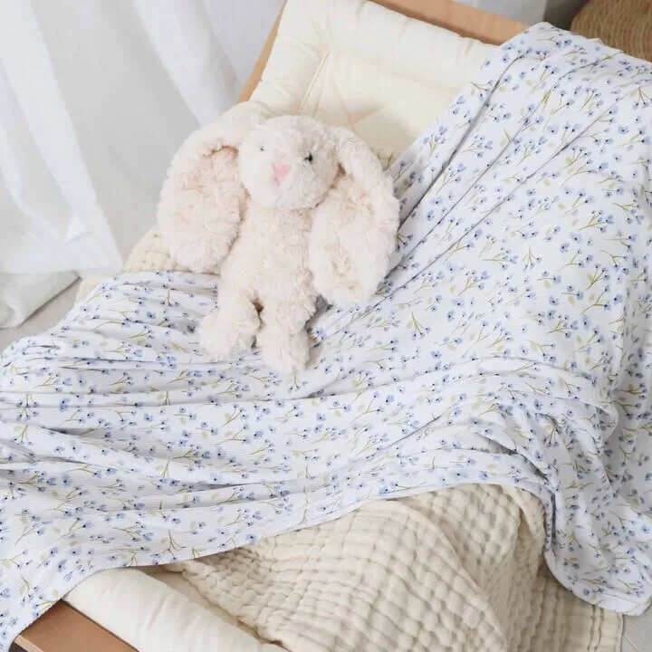 All Bamboo Waffle Swaddle Blankets