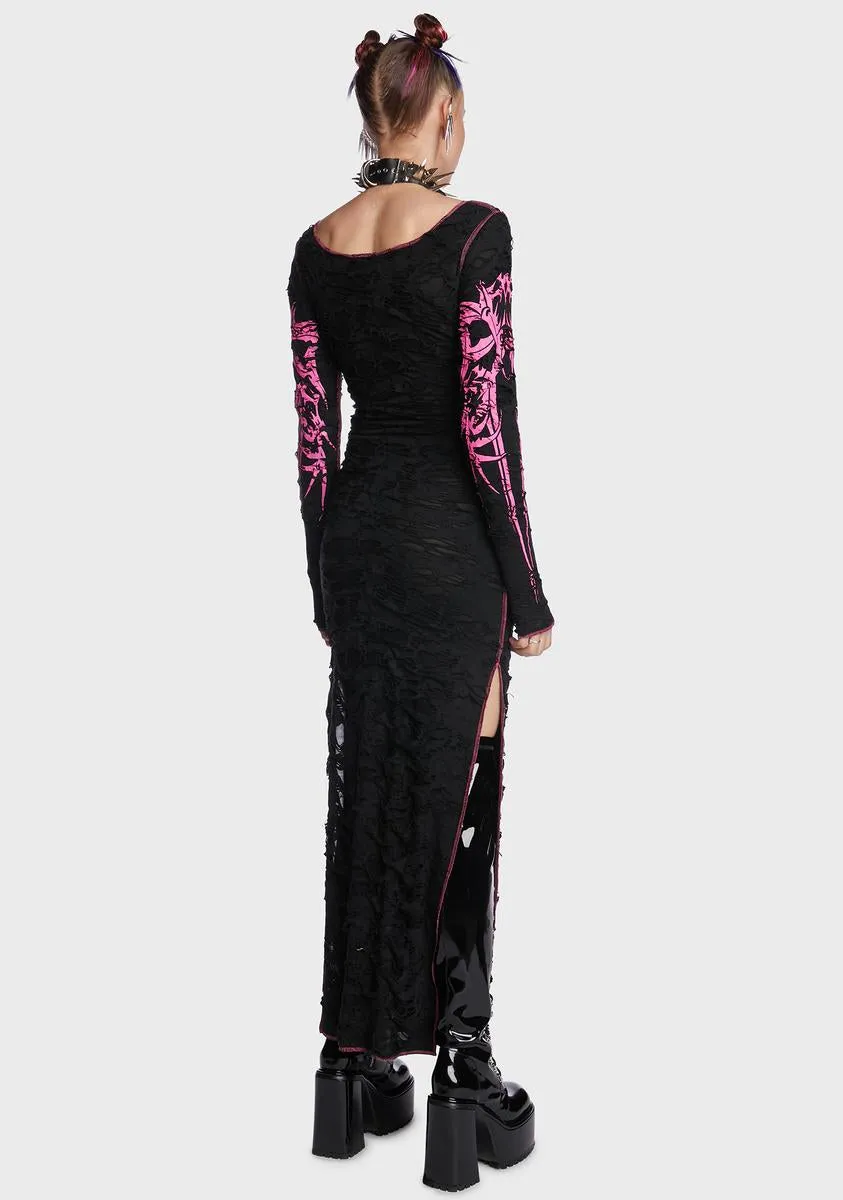 Always Hardcore Shredded Maxi Dress