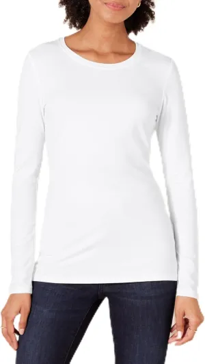 Amazon Essentials Women's Classic-Fit Long-Sleeve Crewneck T-Shirt (Available in Plus Size)