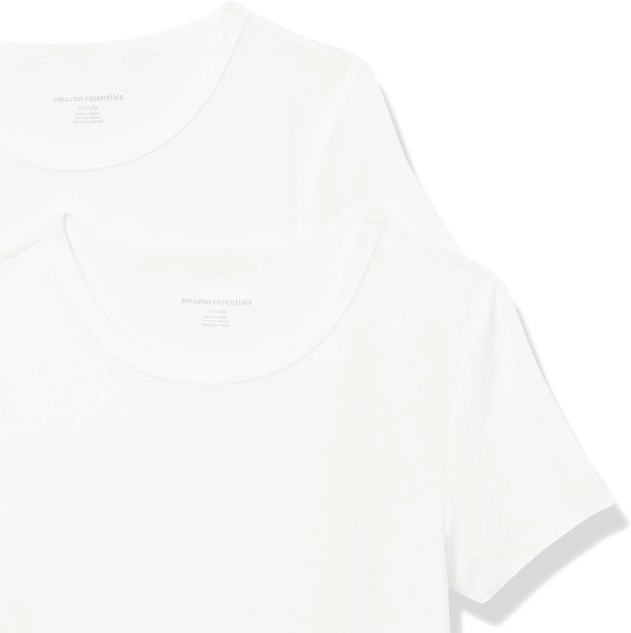 Amazon Essentials Women's Slim-Fit Short-Sleeve Crewneck T-Shirt, Pack of 2