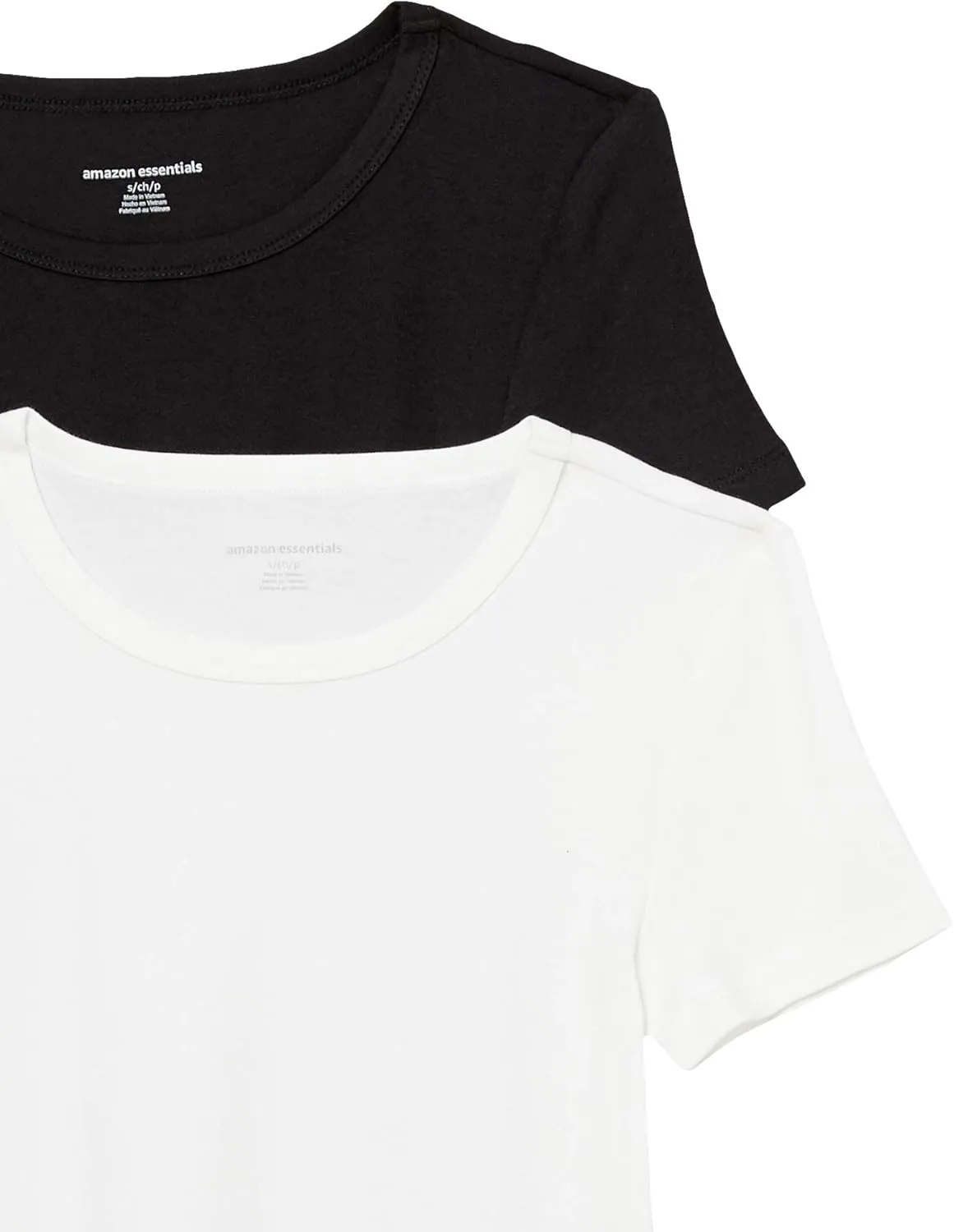 Amazon Essentials Women's Slim-Fit Short-Sleeve Crewneck T-Shirt, Pack of 2