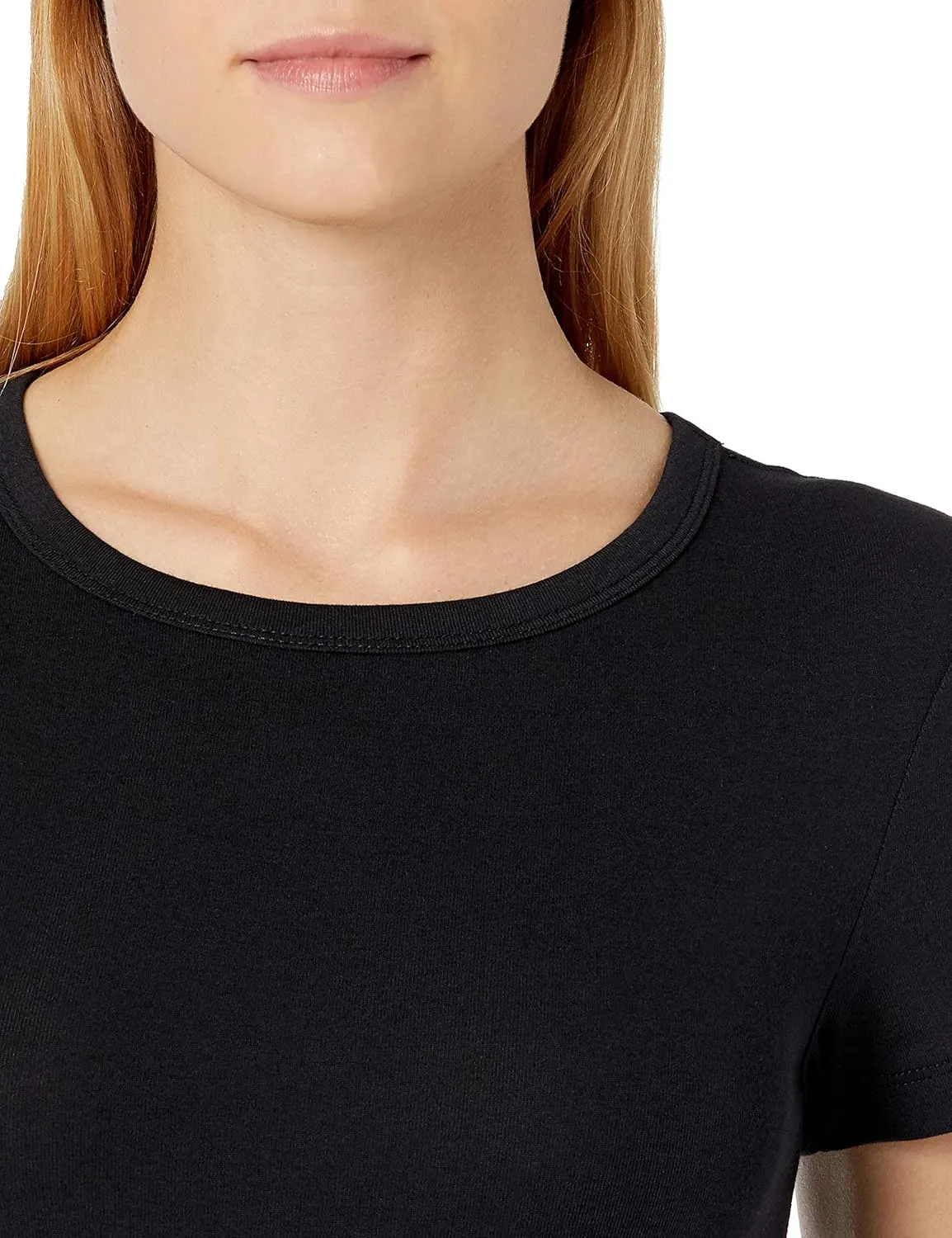 Amazon Essentials Women's Slim-Fit Short-Sleeve Crewneck T-Shirt, Pack of 2