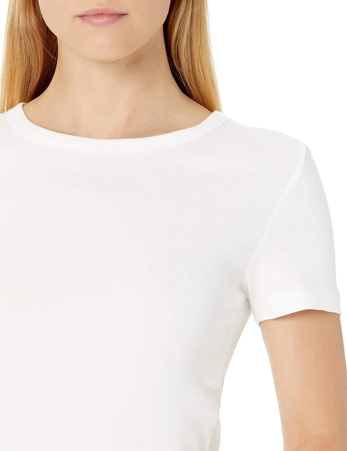 Amazon Essentials Women's Slim-Fit Short-Sleeve Crewneck T-Shirt, Pack of 2