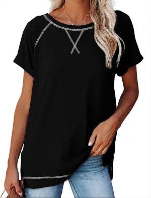 Aokosor Summer Tops for Women Casual 2025 Loose Fitting Outfits Workout