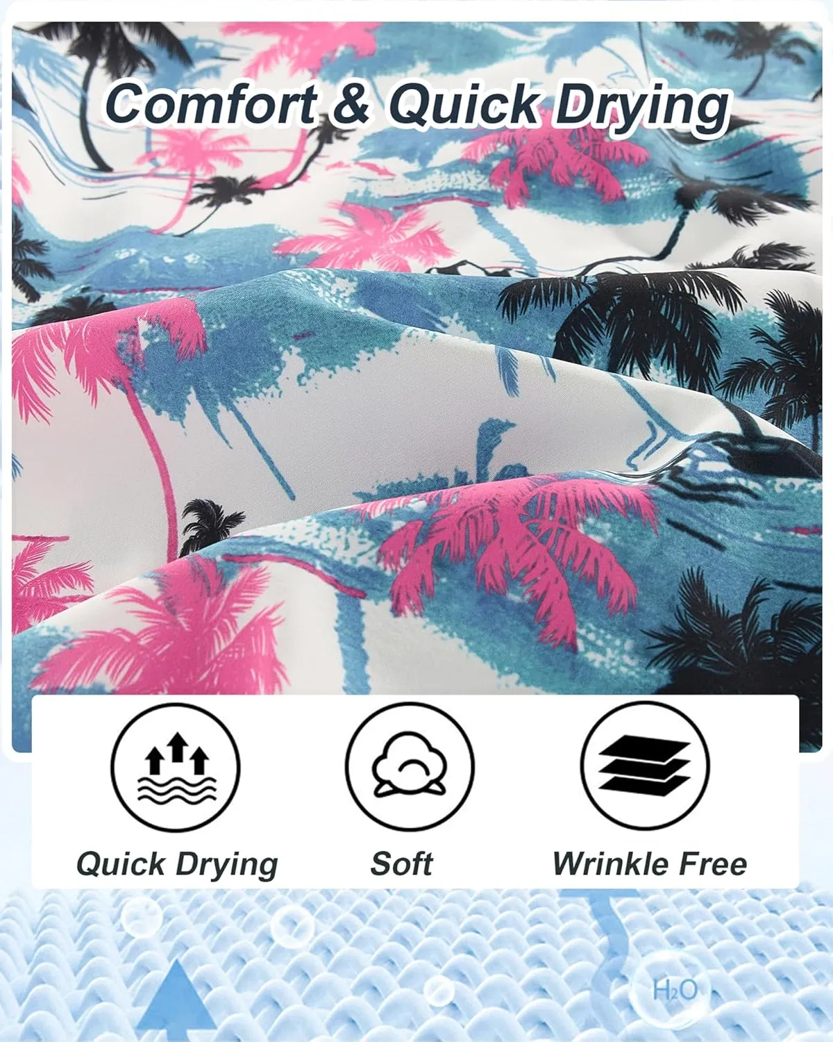 APTRO Men's Hawaiian Shirt Short Sleeve Tropical Vacation Button Down Beach Floral Palm Shirts